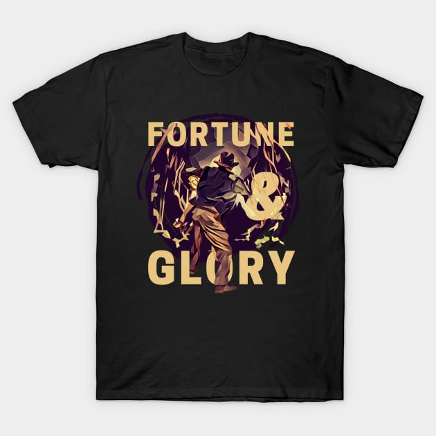 Fortune and Glory - Indy - Funny T-Shirt by Fenay-Designs